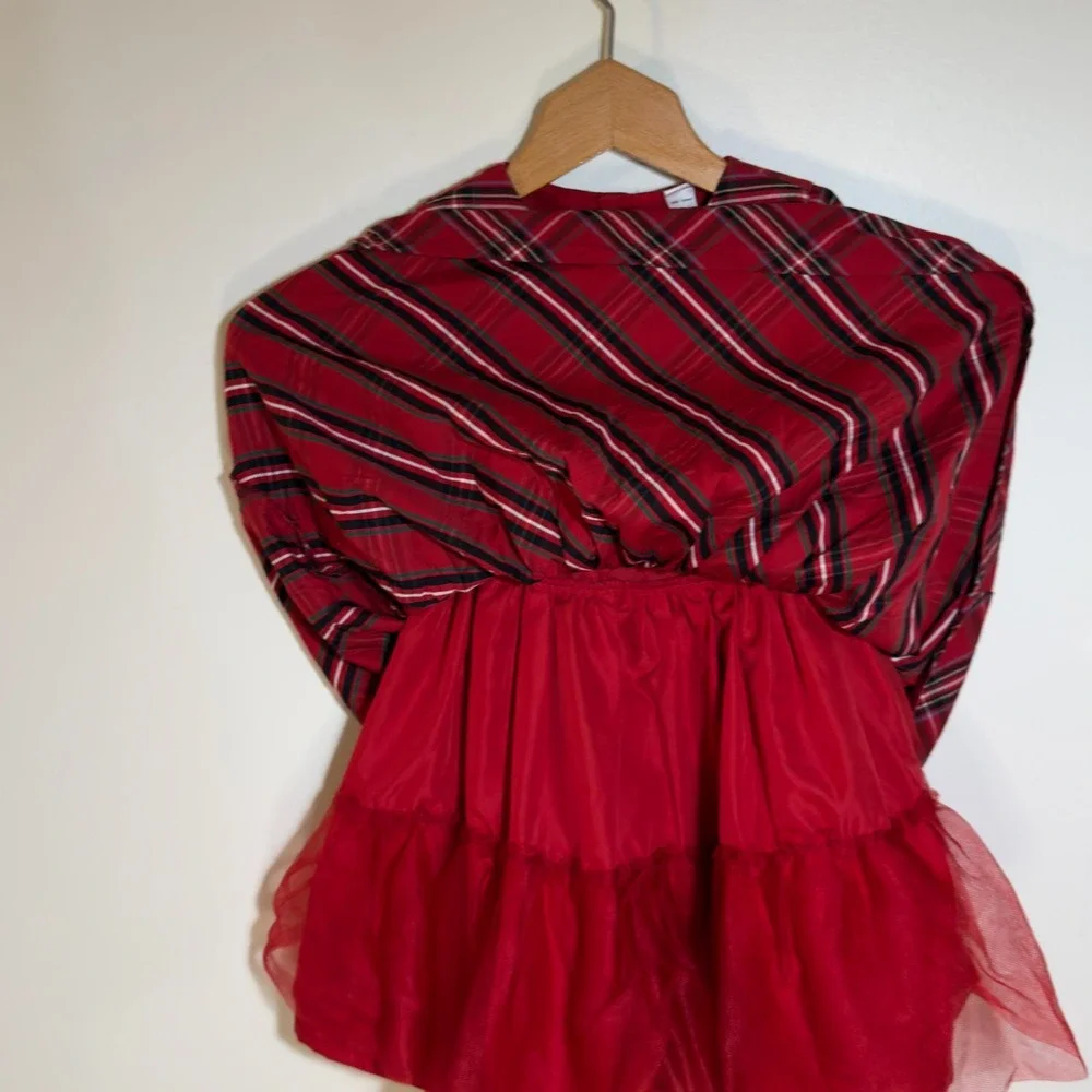 Carter's Girls Tartan Plaid Dress Size 3Toddler, with Petticoat